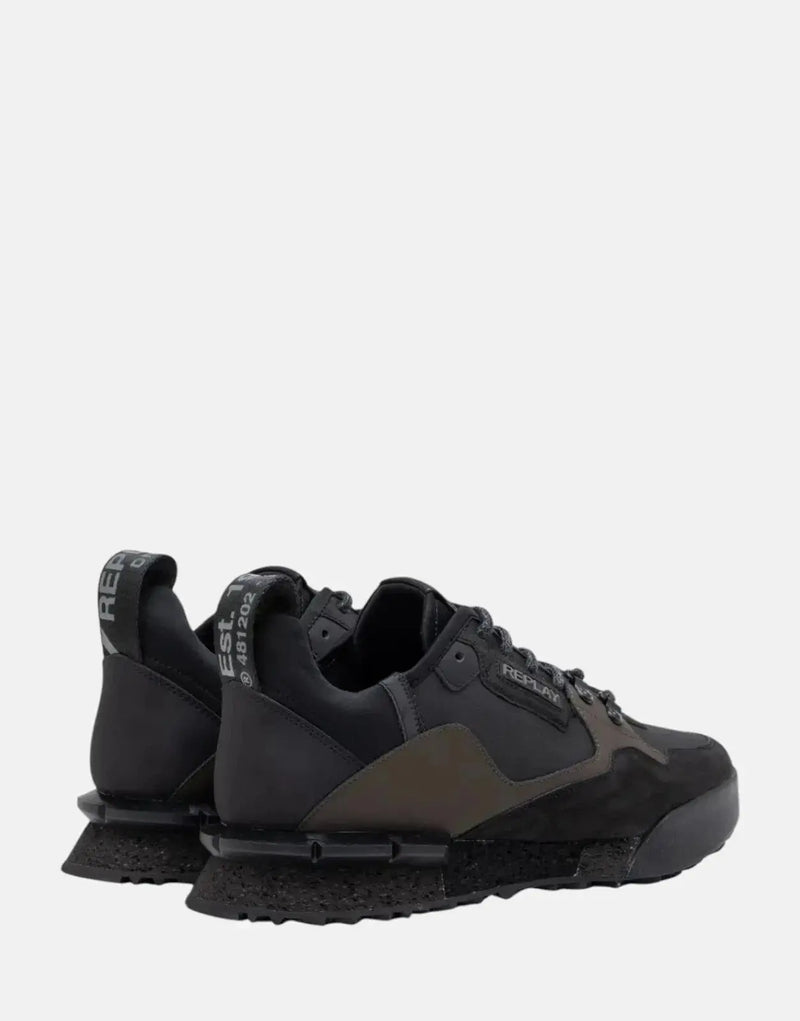 Replay Field Speed Raw Sneaker Black/Dark Grey Performance Athletic Shoe