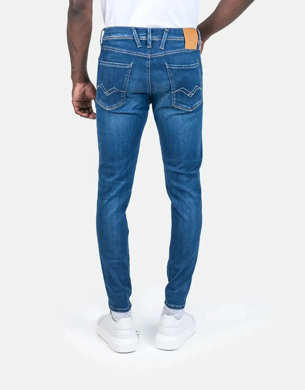 Replay Hyperflex Eco Plus Mid Blue Jeans: Sustainable Stretch Denim Comfort