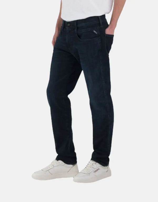 Replay Hyperflex Eco Plus Slim Blue Jeans: Ultimate Comfort, Eco-Friendly Stretch Denim