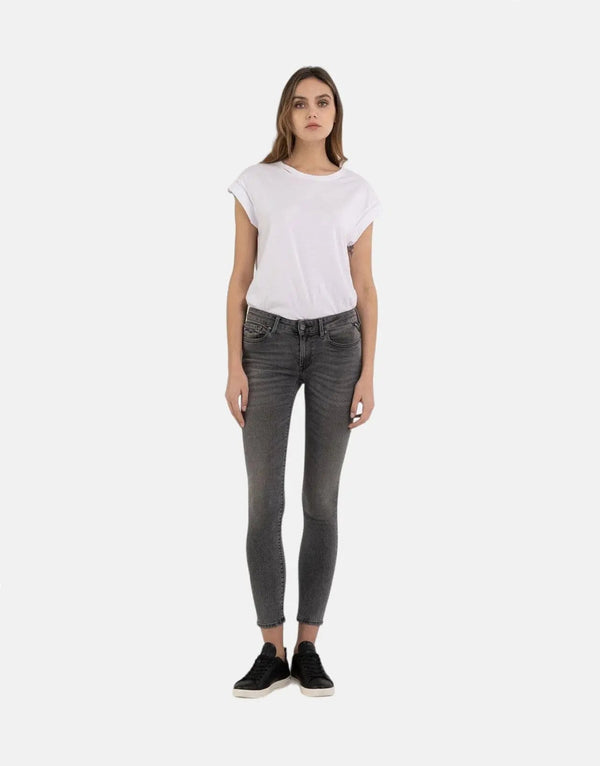 Replay Women's Hyperflex New Luz Skinny Fit Grey Jeans Sustainable Denim