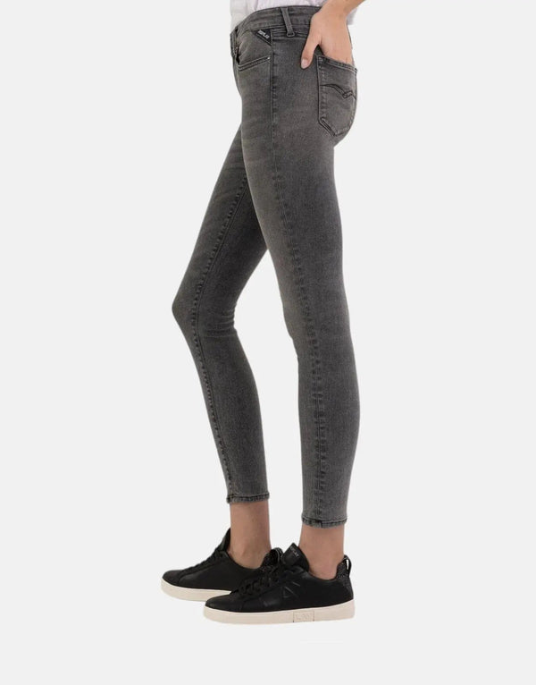 Replay Women's Hyperflex New Luz Skinny Fit Grey Jeans Sustainable Denim