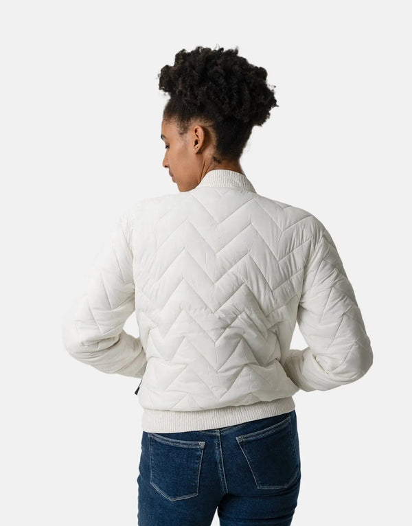 Replay Women's Lightweight Tuks Jacket: Butter White, Stylish, Comfortable Outerwear
