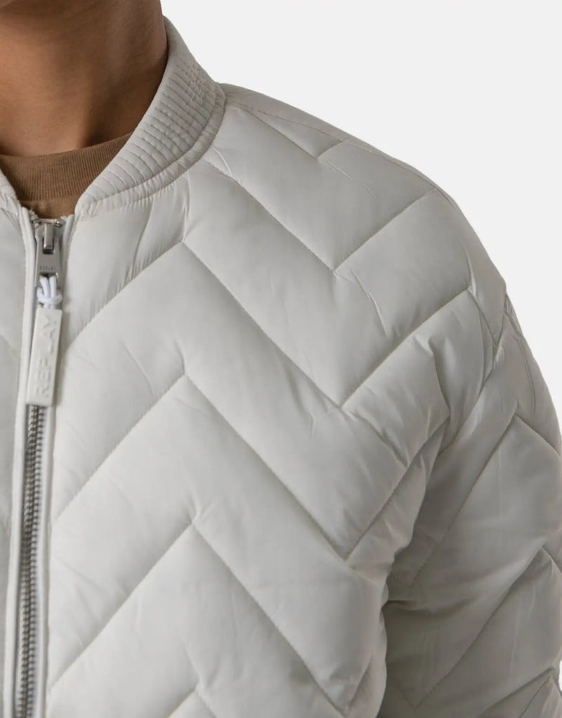 Replay Women's Lightweight Tuks Jacket: Butter White, Stylish, Comfortable Outerwear