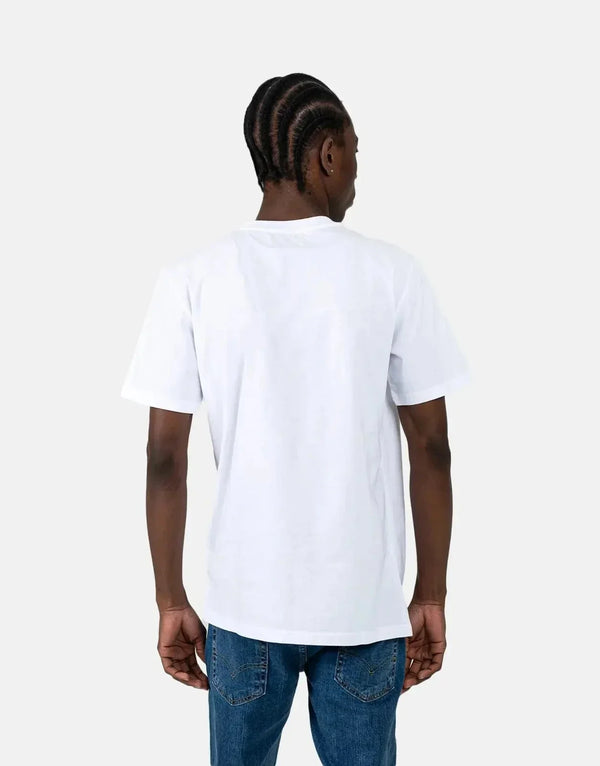 Replay Men's Classic White Logo T-Shirt: Comfortable Cotton Crew Neck