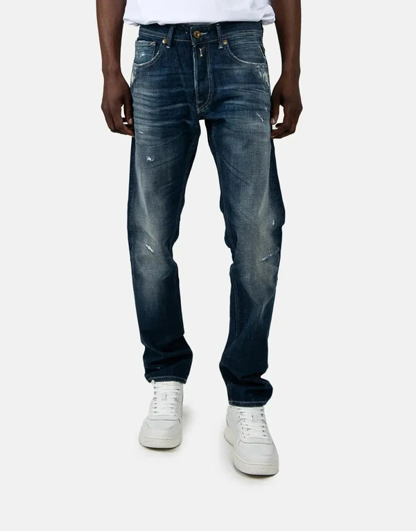 Replay Maestro Selection Men's Premium Blue Denim Jeans Slim Fit