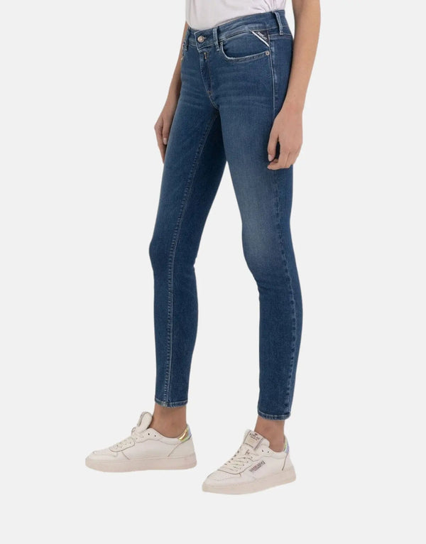 Replay New Luz Blue Skinny Jeans for Women - Power Stretch Comfort Denim