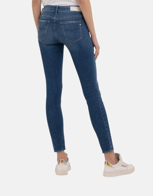 Replay New Luz Blue Skinny Jeans for Women - Power Stretch Comfort Denim