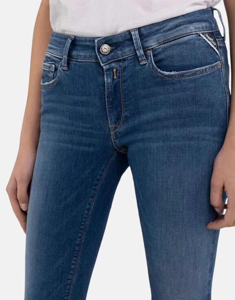 Replay New Luz Blue Skinny Jeans for Women - Power Stretch Comfort Denim
