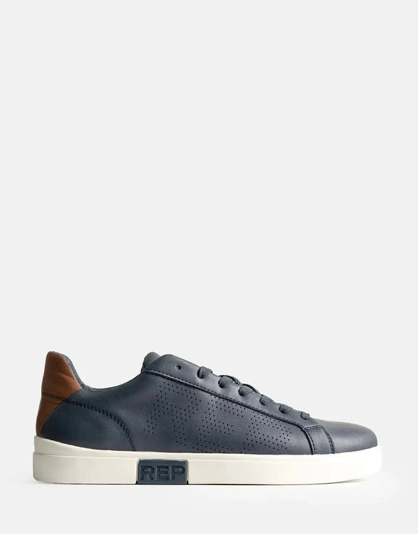 Replay Polys Studio Men's Navy Brown Sneakers: Urban Style, All-Day Comfort