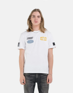 Replay Men's Ride Hard Badges T-Shirt: Pure Cotton, Graphic Print, Regular Fit