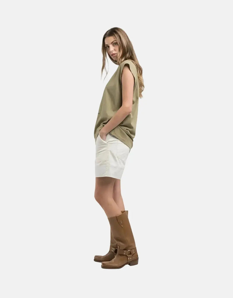 Replay Roadtrip Boy-Fit Cotton T-Shirt: Desert Print, Military Green Style