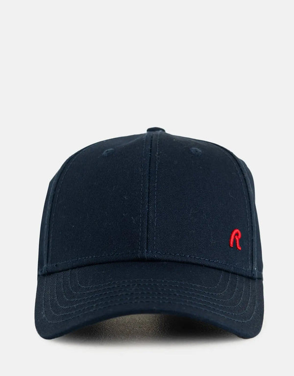 Replay Side R-Logo Majolica Blue Cap: Stylish Adjustable Baseball Hat for Men