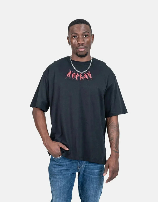 Replay Men's Splatter Print T-Shirt: Edgy, Comfortable, Premium Cotton Tee