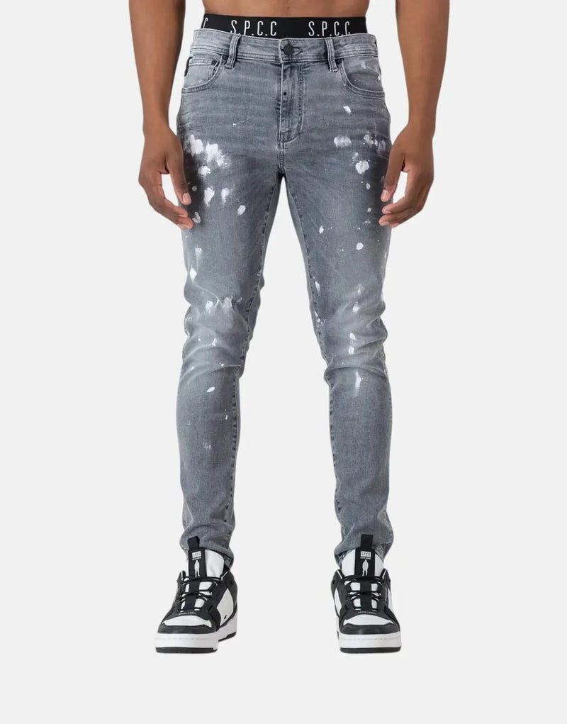 SPCC Foxglove Men's Super Skinny Light Blue Jeans - Distressed Denim Style