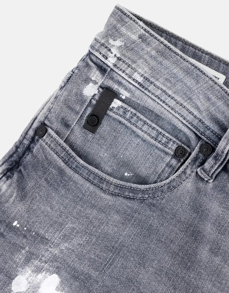 SPCC Foxglove Men's Super Skinny Light Blue Jeans - Distressed Denim Style
