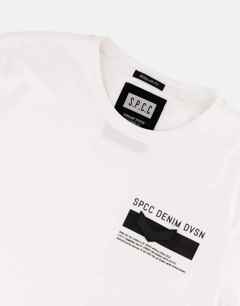 SPCC Girona Men's Premium White T-Shirt: Soft, Relaxed Fit, Stylish Comfort