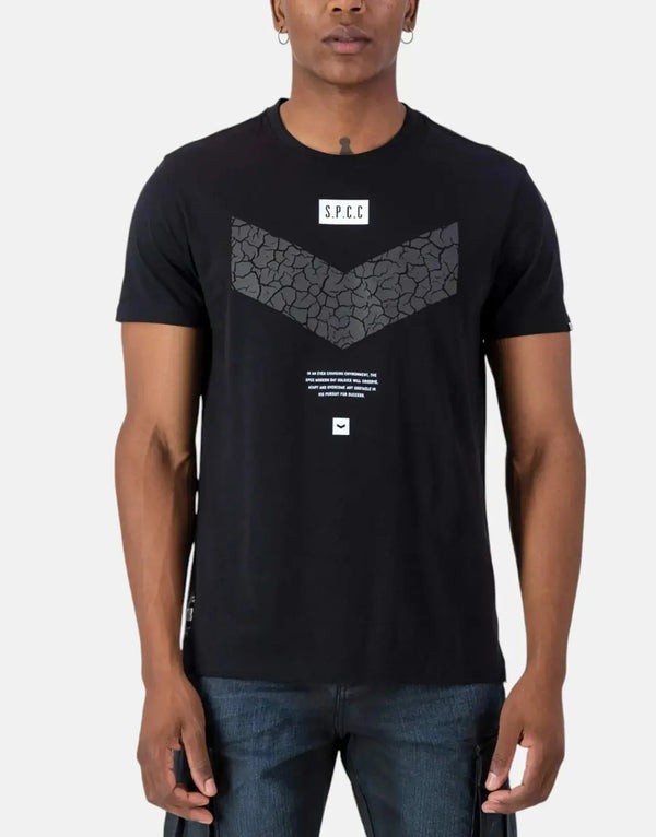 SPCC Hansen Black Premium Soft Comfort Tee: Modern Streetwear Style for Men