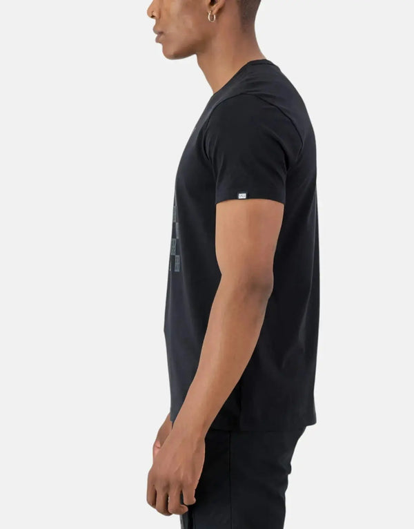 SPCC Harper Black Tee: Premium Cotton Urban Style Regular Fit T-Shirt