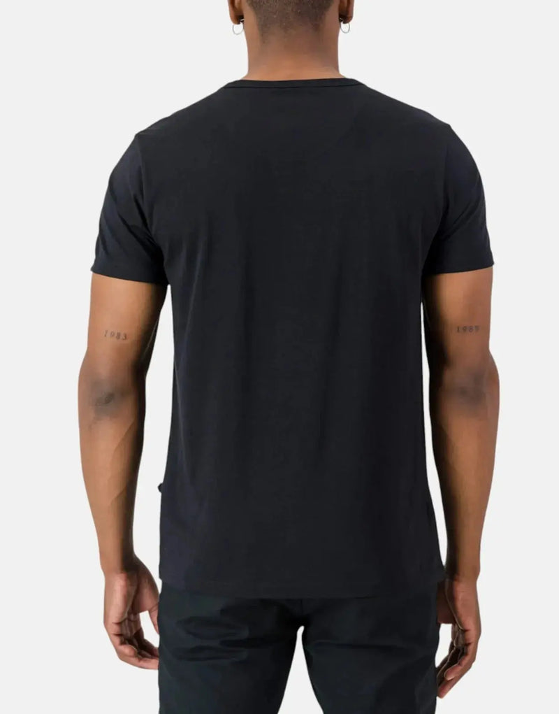 SPCC Harper Black Tee: Premium Cotton Urban Style Regular Fit T-Shirt