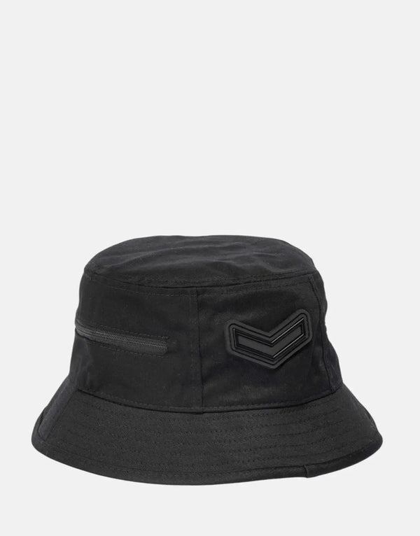 SPCC Krauss Black Bucket Hat: Stylish Durable Twill with Signature SPCC Details