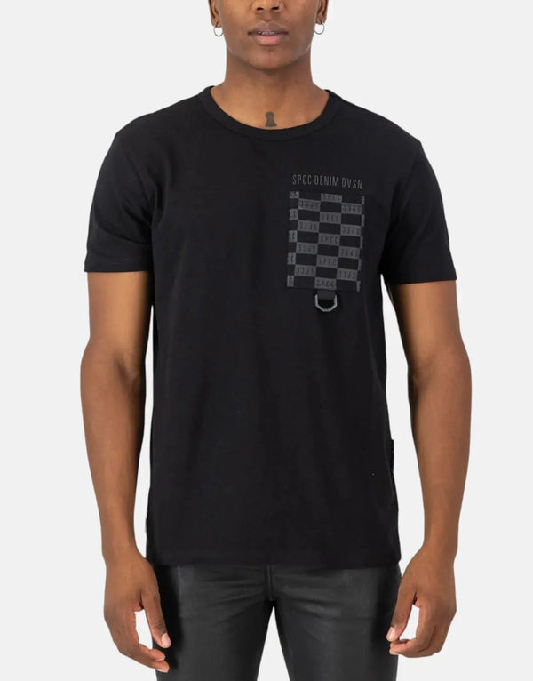 Premium SPCC Lauder Black Tee: Soft Single Jersey, Regular Fit, Modern Style