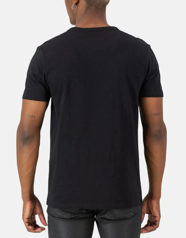 Premium SPCC Lauder Black Tee: Soft Single Jersey, Regular Fit, Modern Style