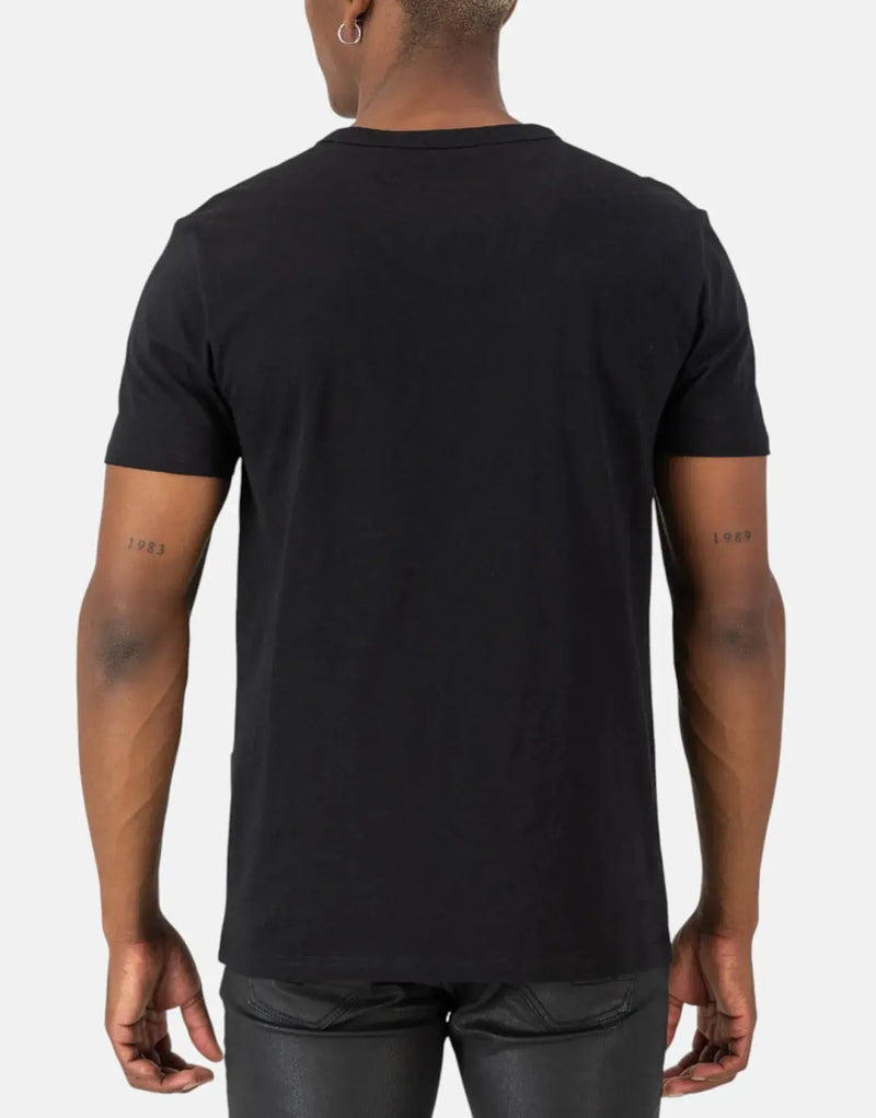 Premium SPCC Lauder Black Tee: Soft Single Jersey, Regular Fit, Modern Style