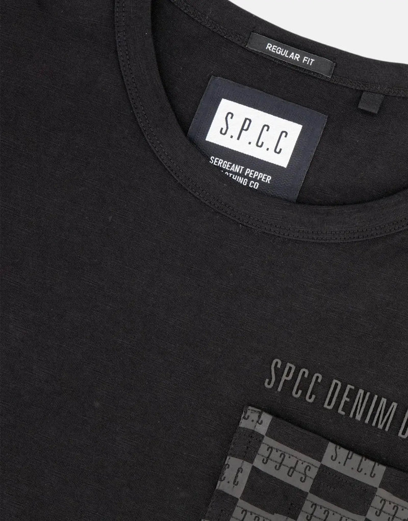 Premium SPCC Lauder Black Tee: Soft Single Jersey, Regular Fit, Modern Style