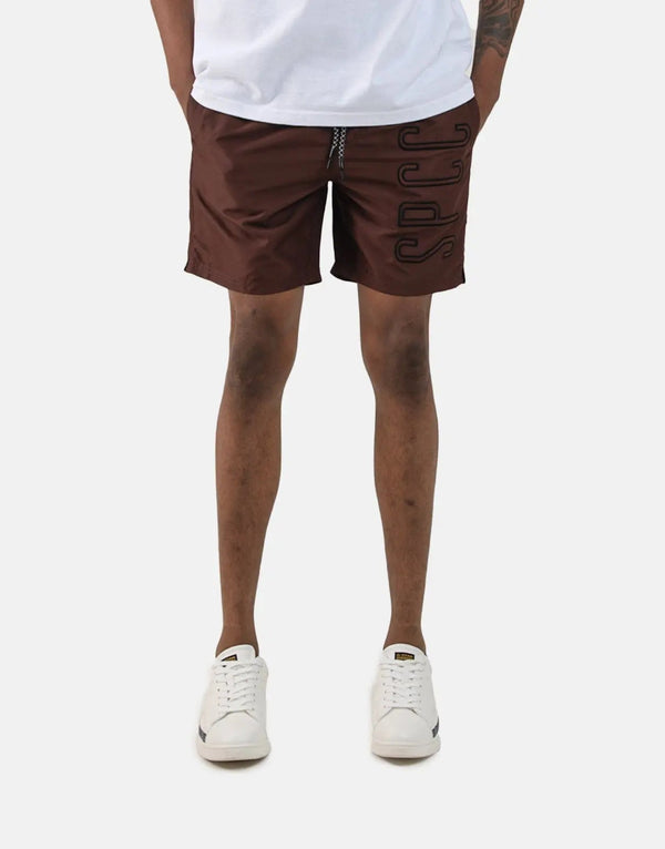 SPCC Lupien Dark Berry Beach Shorts: Stylish, Quick-Dry, Comfortable Swim Trunks for Men