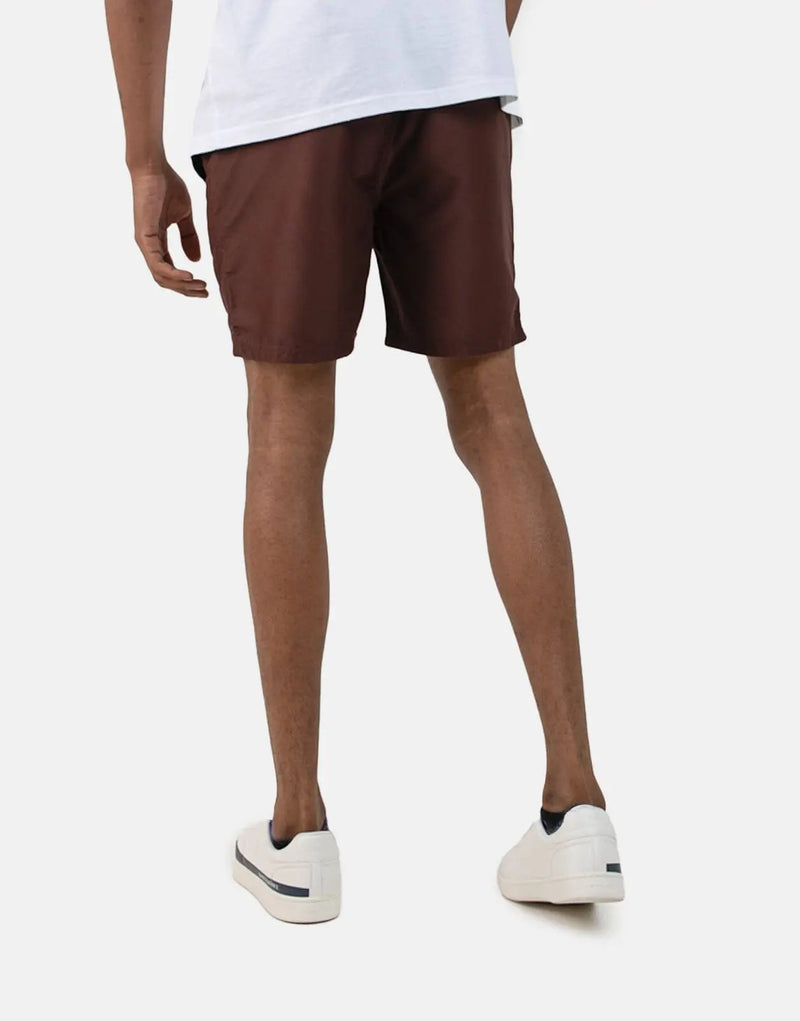SPCC Lupien Dark Berry Beach Shorts: Stylish, Quick-Dry, Comfortable Swim Trunks for Men