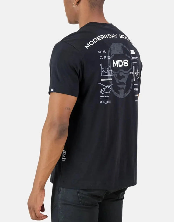SPCC MDS Aviator Black T-Shirt: Premium Cotton, Bold Graphics, Streetwear Style