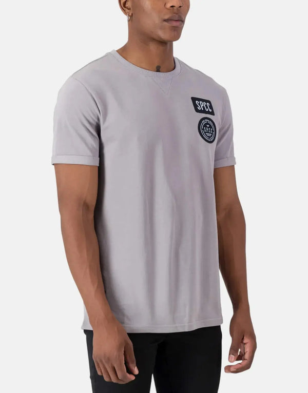 SPCC Martino Mid Grey T-Shirt: Premium Cotton Pique Jersey Soft Finish Tee