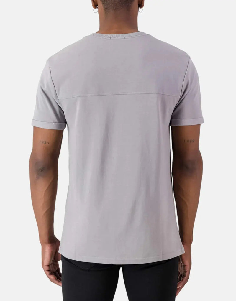 SPCC Martino Mid Grey T-Shirt: Premium Cotton Pique Jersey Soft Finish Tee