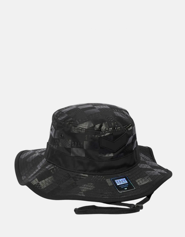 SPCC Morello Black Boonie Hat Durable Nylon All-Season Adventure Headwear