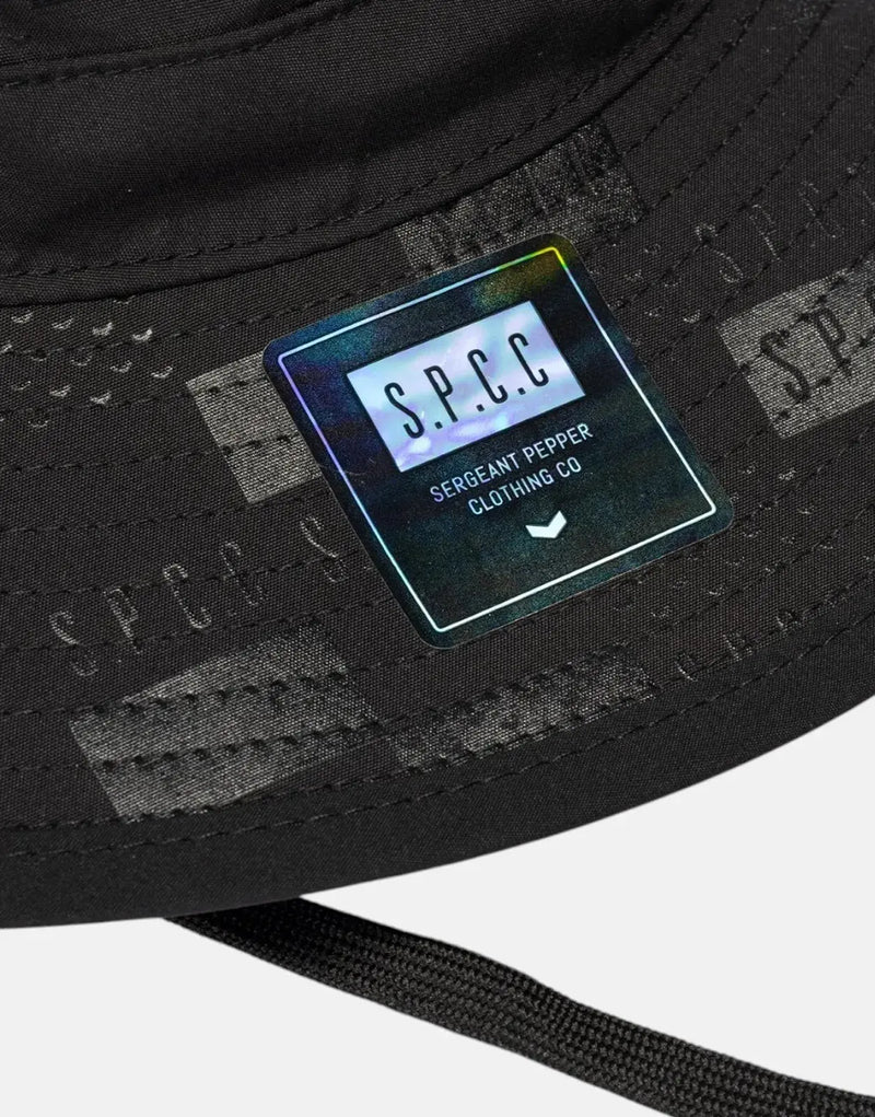 SPCC Morello Black Boonie Hat Durable Nylon All-Season Adventure Headwear