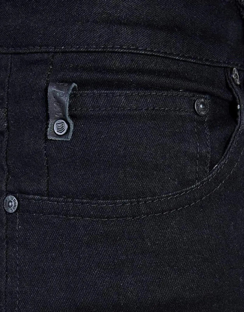SPCC Onyx Men's Super Skinny Trench Fit Black Stretch Denim Jeans