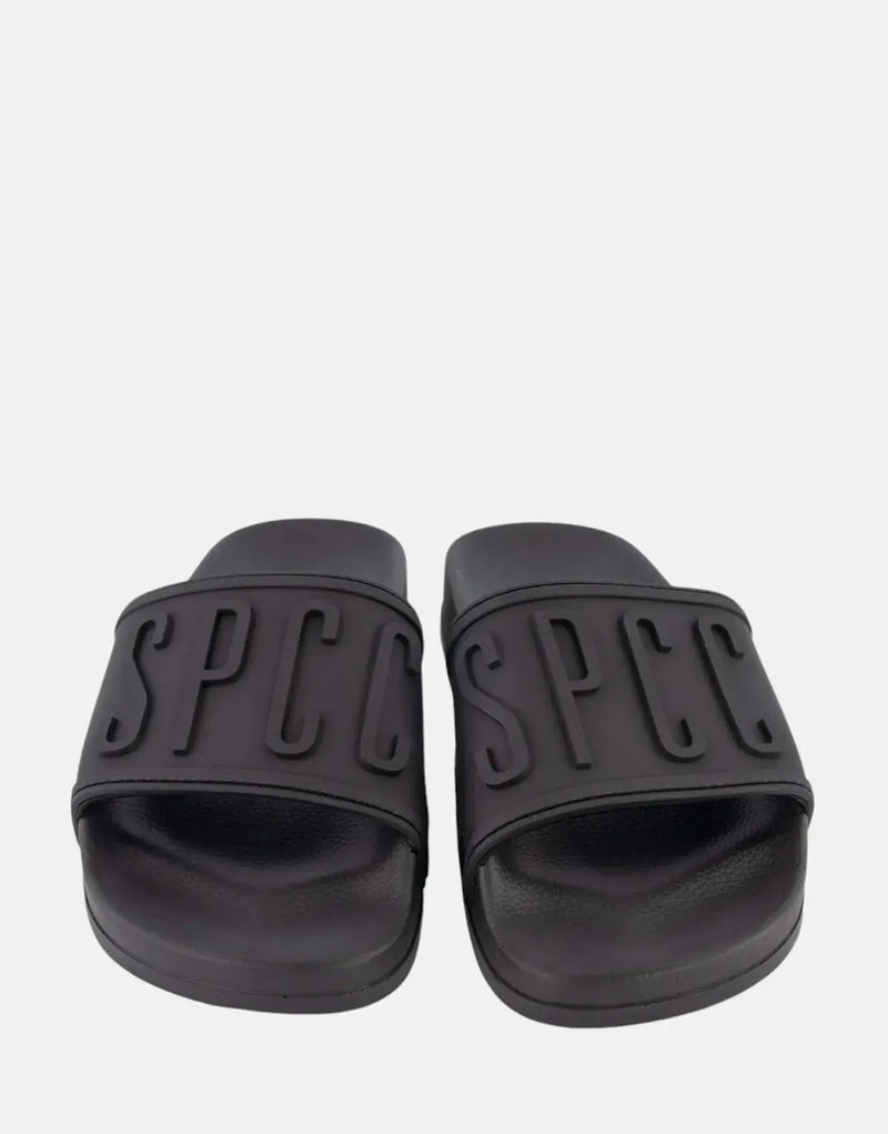 SPCC Ortiz Men's Black Slide Sandals: Stylish Comfort, Durable PVC, Pylon Sole
