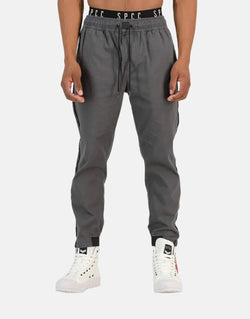 SPCC Pedrosa Men's Grey Jogger Sweatpants: Comfortable Stretch Fabric, Tapered Design