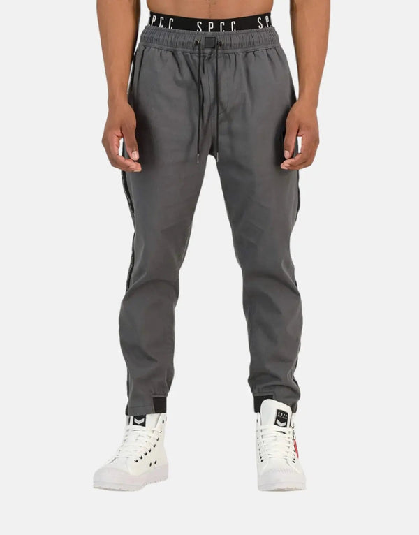 SPCC Pedrosa Men's Grey Jogger Sweatpants: Comfortable Stretch Fabric, Tapered Design