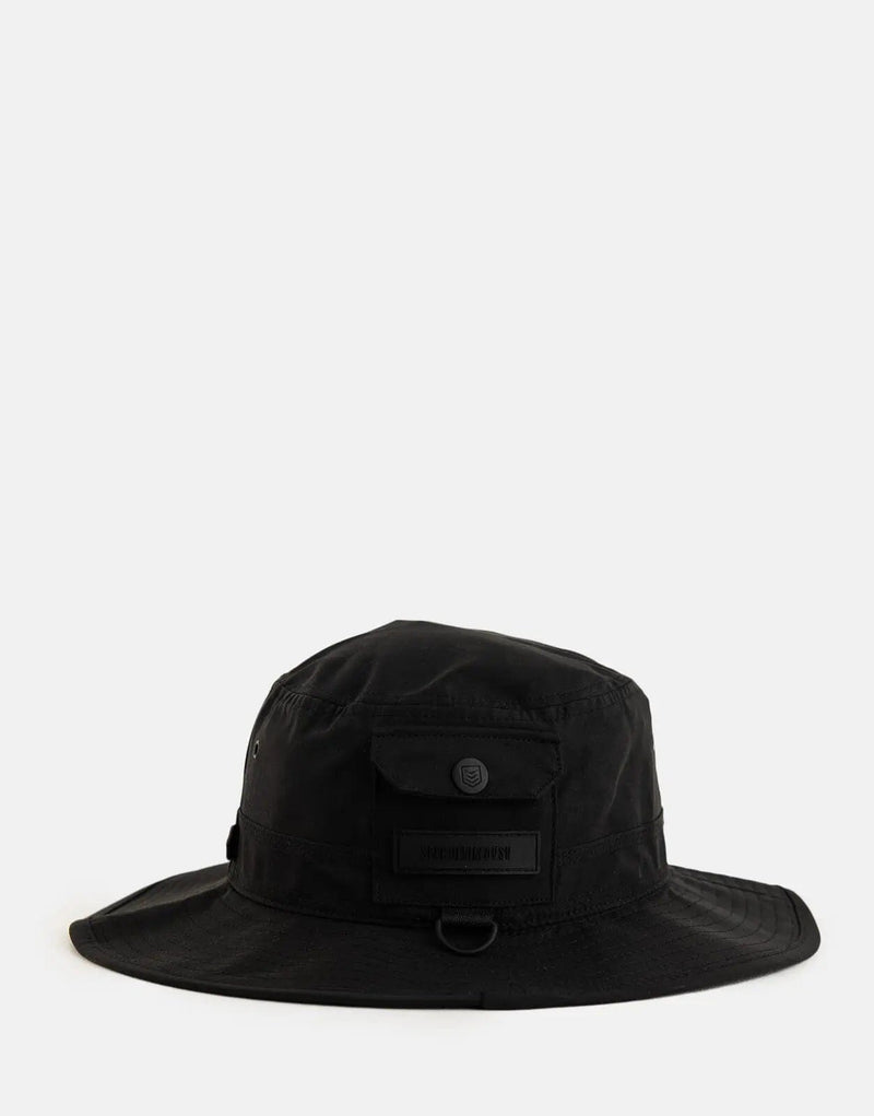 SPCC Pollard Boonie Hat: Lightweight, Breathable, Stylish Black Sun Protection Headwear