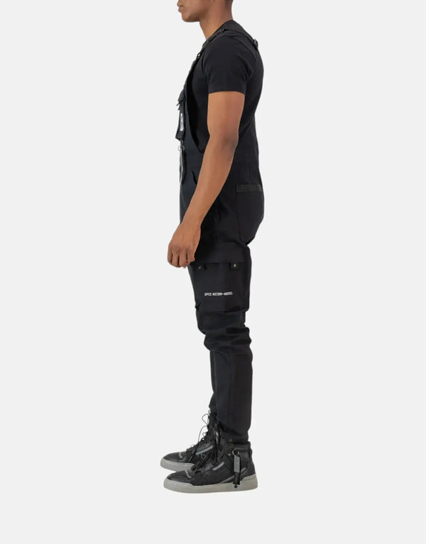 SPCC Men's Recon Blockade Black Cotton Twill Dungarees - Durable Urban Overalls