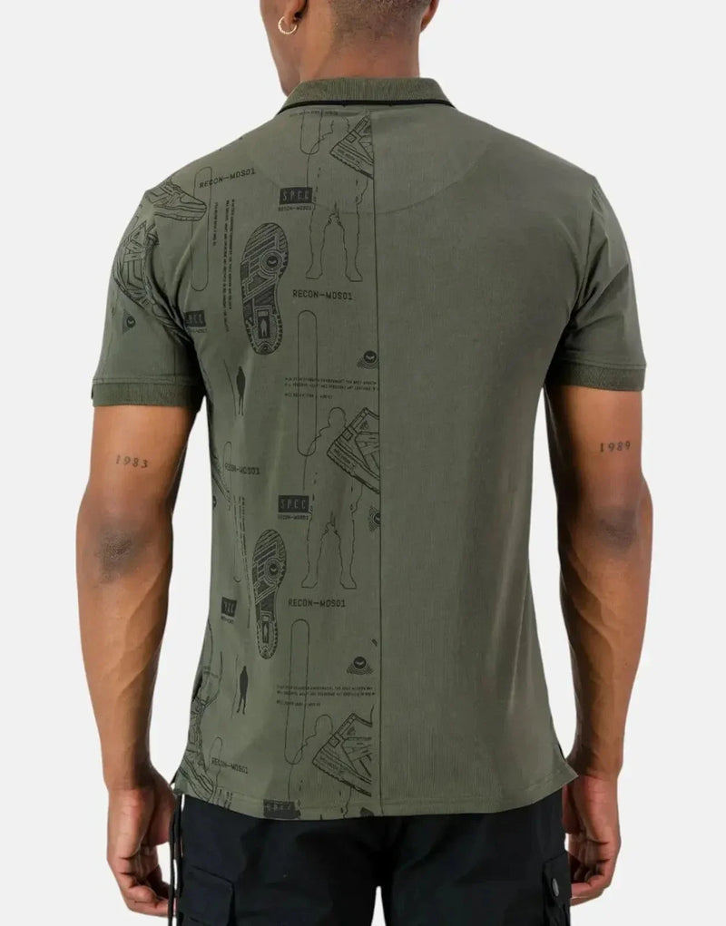 SPCC Recon Horizon Fatigue Men's Polo Shirt - Stretch Lycra, Slim Fit, Tactical Design