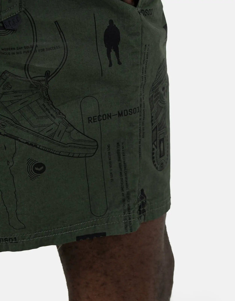 SPCC Recon Horizon Men's Quick-Dry Fatigue Pool Shorts Durable Stylish Comfort