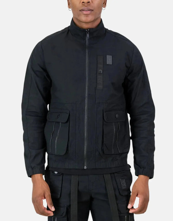 SPCC Recon MDS02 Black Jacket: Durable, Stylish, Urban, Zip-Through Design for Men