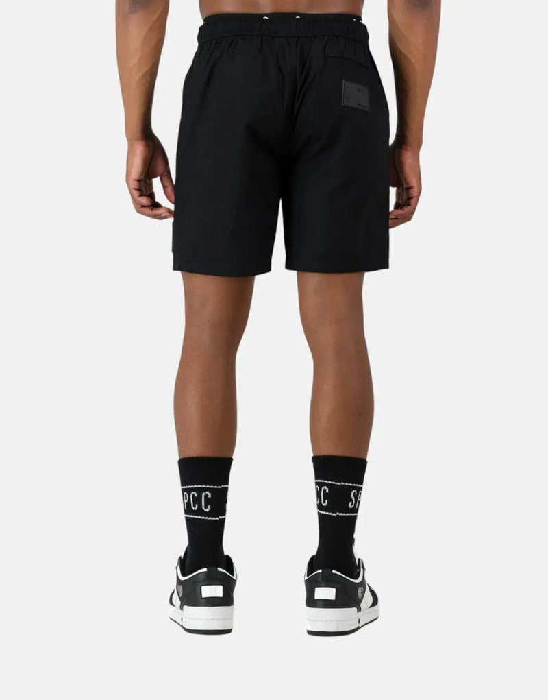 Men's SPCC Recon Nighthawk Black Cotton Pool Shorts - Utility Streetwear Style