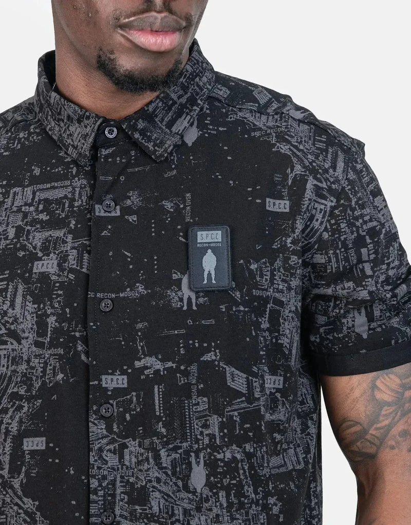Men's SPCC Recon Saibot Black Tactical Style Short Sleeve Shirt