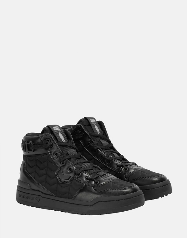 SPCC Recon Vedette Black Hi-Top Sneakers: Quilted Nylon, Durable Style