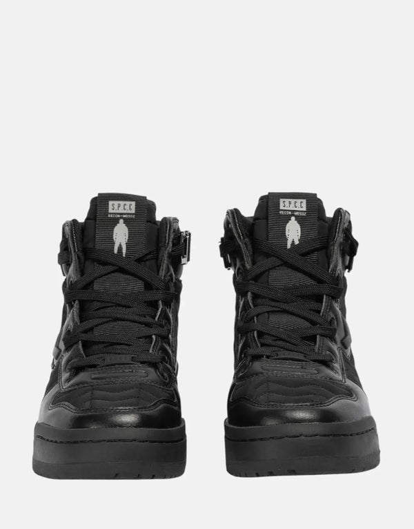 SPCC Recon Vedette Black Hi-Top Sneakers: Quilted Nylon, Durable Style
