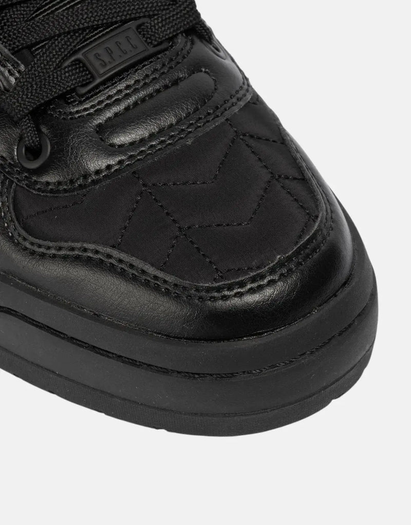 SPCC Recon Vedette Black Hi-Top Sneakers: Quilted Nylon, Durable Style