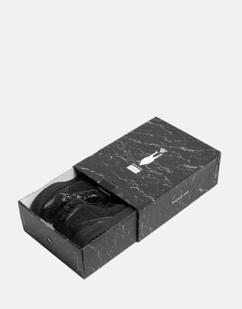 SPCC Recon Vedette Black Hi-Top Sneakers: Quilted Nylon, Durable Style